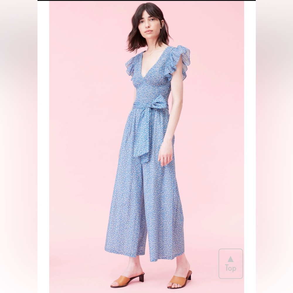 Rebecca Taylor La Vie V-neck Jumpsuit size Small - Picture 6 of 9